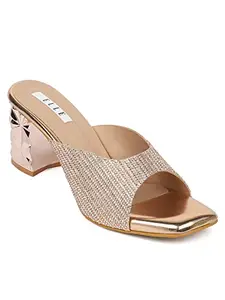 Elle Women's Heels Sandal, Sultan, 5