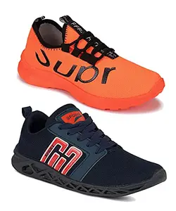 TYING Multicolor (9346-9216) Men's Casual Sports Running Shoes 8 UK (Set of 2 Pair)