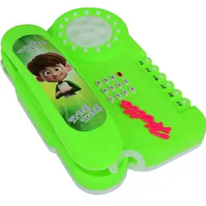 Intro Kids Musical Baby Phone Toy landline Mobile Many Different Sound (Colour May Vary) Battery Operated