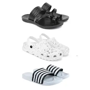 DRACKFOOT Men's Sandals | Lightweight Wear| Stylish & Easy to Wear For Men'S GRT-SAN-(COMBO-3)-3152-3057-3026-6