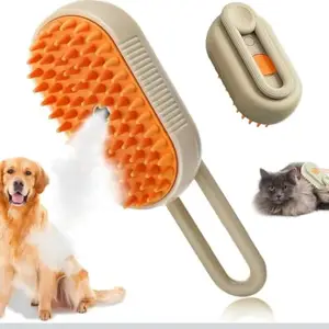 ABTER Pet Grooming Steam Brush, 3-in-1 Combing, Washing and Massage Functions