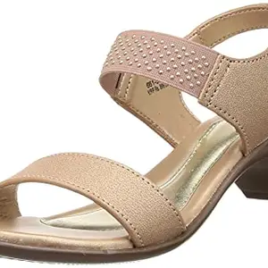 Bata Womens Yolanda Sandal Rose Gold Heels (6615767),UK 4
