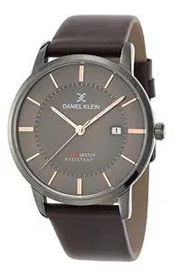 Daniel Klein Analog Gunmetal Dial Men's Watch-DK.1.12419-4