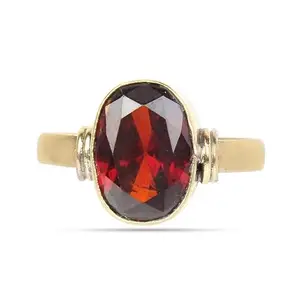 8.25 Ratti Gomed Original 7.42 Carat Hessonite Stone Adjustable Ring For Men And Women With Lab Certified