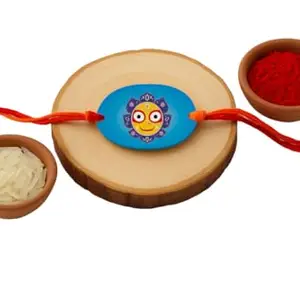 Raavi colors Bhagwan Jagannath Rakhi for brother designer girls dhaga