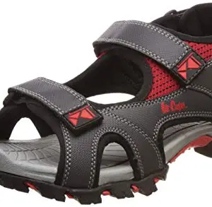 Lee Cooper Men Sports Sandal Sandal Lc4598Br Grey-Red Footwear-6 Uk (Fglc_8907788791972)