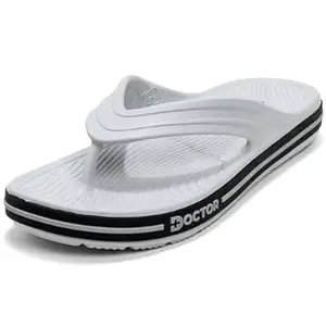 DOCTOR FEEL SOFT Men’s Comfort Flip Flops with Cushioned EVA Sole | Lightweight Anti-Slip Everyday Wear Slippers for Walking, Home, Outdoor & Casual Use