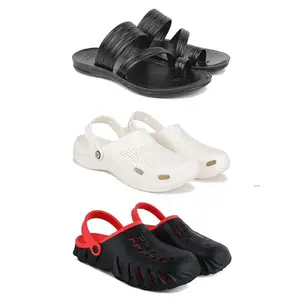 DRACKFOOT Men's Sandals | Lightweight Wear| Stylish & Easy to Wear For Men's GRT-SAN-(3-COMBO)-3152-3147-3148-8
