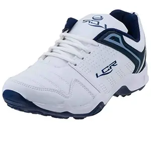 LANCER Men's White Navy Sports Running Shoes Indus-251 (7 UK)