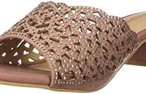 BATA Women's Polka Mule Pink Slipper-4 Kids UK (6715904)