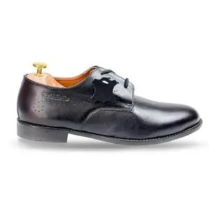 PHABHU Italian Black Leather Derby Shoes for Men | Formal Shoes (8)