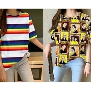 Trendy Women’s T-Shirt – Soft, Stylish, and Comfortable Tee for Everyday Fashion and Casual Wear Design No SH-P3435-S