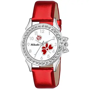 Mikado Red Shine Analog Watches for Girls and Women