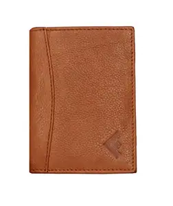 Fustaan Premium Leather Bifold Wallet Debit Credit Card Holder Brown