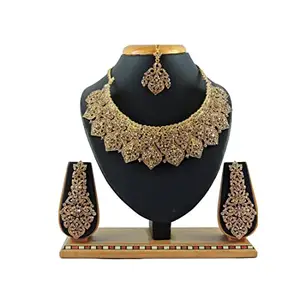 KAPOOR SONS Women'S Alloy Necklace Set Gold Pid36998