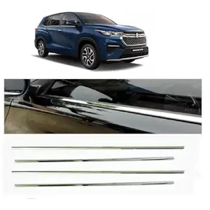 ROSHNEER Car Window Lower Garnish Stainless Steel Chrome Finish Exterior Compatible for Maruti Invicto All Models Set of 4 PCS