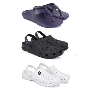 DRACKFOOT Men's Sandals | Lightweight Wear| Stylish & Easy to Wear For Men'S GR-SAN-(3-COMBO)-3153-3058-3145-9