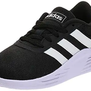 Adidas Boys LITE Racer 2.0 K CBLACK/FTWWHT/PRPTNT Running Shoe - 10 UK (EG6907)