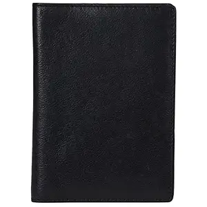 Leatherman Fashion Men Black Genuine Leather Wallet (4 Card Slots)