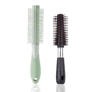 BlackBoss Round Hair Brush For Blow Drying, Styling, Curling, Hair Brush Roller Volumising Hair Styling Brush Massaging Scalp Ball-Tipped Bristles Styling Tool 7-SB3 (Pack Of 2)