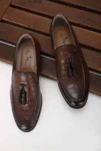 Louis Philippe Men Brown Formal Shoes