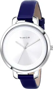 New F-TG013 White Dial Genuine Leather Belt Strap Water Resistant Ladies Wrist Watch for Girls Analog Watch - for Women ()