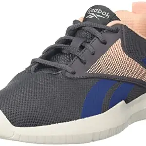 Reebok Women Synthetics Wonder Run W Running Shoes Essential Grey-Batik Blue-Aura Orange UK 4