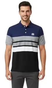 LIMDILEVEN Men's Classic T-Shirt (in, Alpha, 2XL, Regular, Navy-Blue)