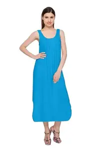 Women's Hosiery Cotton Full Length Camisole, Long Inner Wear Petticoat-Nighty Slip-Kurti Suit