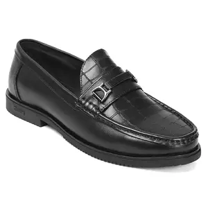 Zoom Shoes Men's Genuine Leather Formal Shoes for Office/Casual Wear Dress Shoes Shoes for Men AS3249 Black