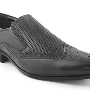 San Frissco Black Leather Formals (Size:- 11 UK)