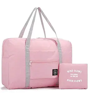 Cheet enterprise Travel Foldable Nylon Duffle Tote Bag Portable Waterproof Handbag Folding Sport Weekend Shopping Luggage Bag Gym Sports Bag for Women Girl (Multicolor)