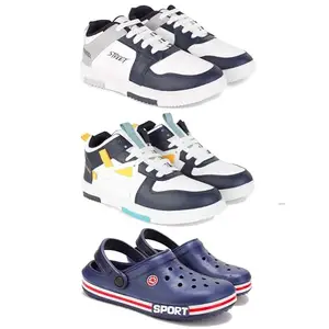 DRACKFOOT Men's Stylish Casual Shoes | Comfortable & Trendy Daily WearPremium Casual Shoes for MenGRT-(3-Combo)-1075-1074-3015-10 Multicolor