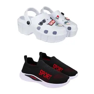 SPORTER Extra Soft Classic Casual wear with Ultra Soft Flexibility Technology Heels for Women's/Girl's(2013+7073) Multicolor