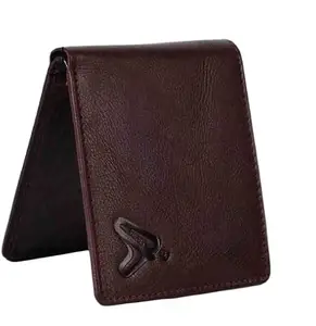 DIPSY Men Travel, Casual Genuine Leather Wallet (8 Card Slots) (Dark Brown)