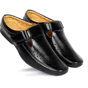 Royal Cruzz Bantu Black Sandal For Men's