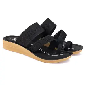 BERSACHE Extra Soft Classic Casual with Regular wear with Ultra Soft & Flexibility Technology Flipflop for Women Black