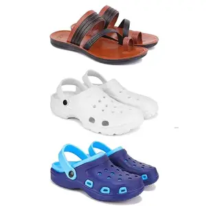 DRACKFOOT Men's Sandals | Lightweight Wear| Stylish & Easy to Wear For Men's GR-SAN-(3-COMBO)-3151-3122-3019-10