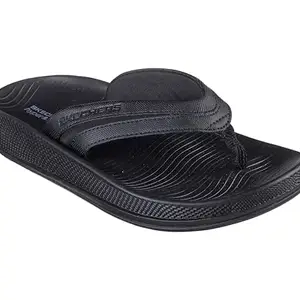 Skechers Womens HYPER SLIDE Black Sports Sandals