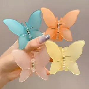 Korean Butterfly Non-Slip Fashion Hair Clips/Clows For Women & Girls 12 pcs Strong Hold Thin & Thick Hair Styling Accessories Hair Clamps For Updo Braided Hairstyles(Pack Of 12) Multicolour