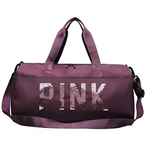 Param Creation "Sport Bags Women Luxury Handbags Travel Duffle Gym Bags with Separate Shoe Compartment (Maroon)