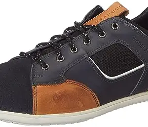 Woodland Men's Dnavy Leather Casual Shoe-9 UK (43 EU) (GC 2966118D)