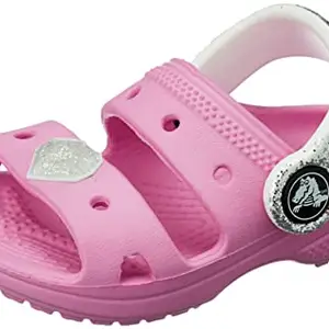 crocs Unisex Kids Classic Embellished Sandal T TPk Pink Slipper (207803-6SW)