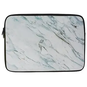Crazyify Marble Printed Laptop Sleeve/Laptop Case Cover/Laptop Bag 14 inch with Shockproof & Waterproof Linen On All Inner Sides | MacBook/Laptop Sleeve for Men & Women