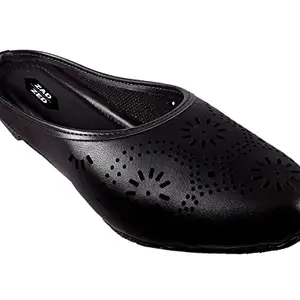 SAIF Traders TPR Sole Flat Fashion Bellies for Women's || Comfortable & Fashionable Ballet Flats for Girl's || Stylish and Trendy Ballet Flats for Women's (Black-9)