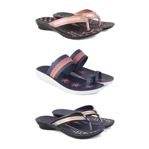 Women's Sandals | Lightweight Wear| Stylish & Easy to Wear For Women'SPCV-SAN-(3-COMBO)-1956-1991-1957-5