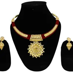 Indian Necklace Set for Women, Imitation Gold