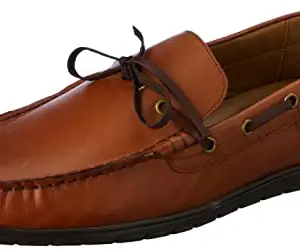 Lee Cooper Men's LC4582E Leather Formal Slip on Shoes_Tan_7UK