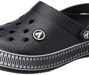 Aqualite Men NEO-157 Clogs, Black/Grey, 8 UK/India