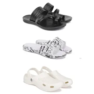 DRACKFOOT Men's Sandals | Lightweight Wear| Stylish & Easy to Wear For Men'S GR-SAN-(COMBO-3)-3152-3104-3147-7